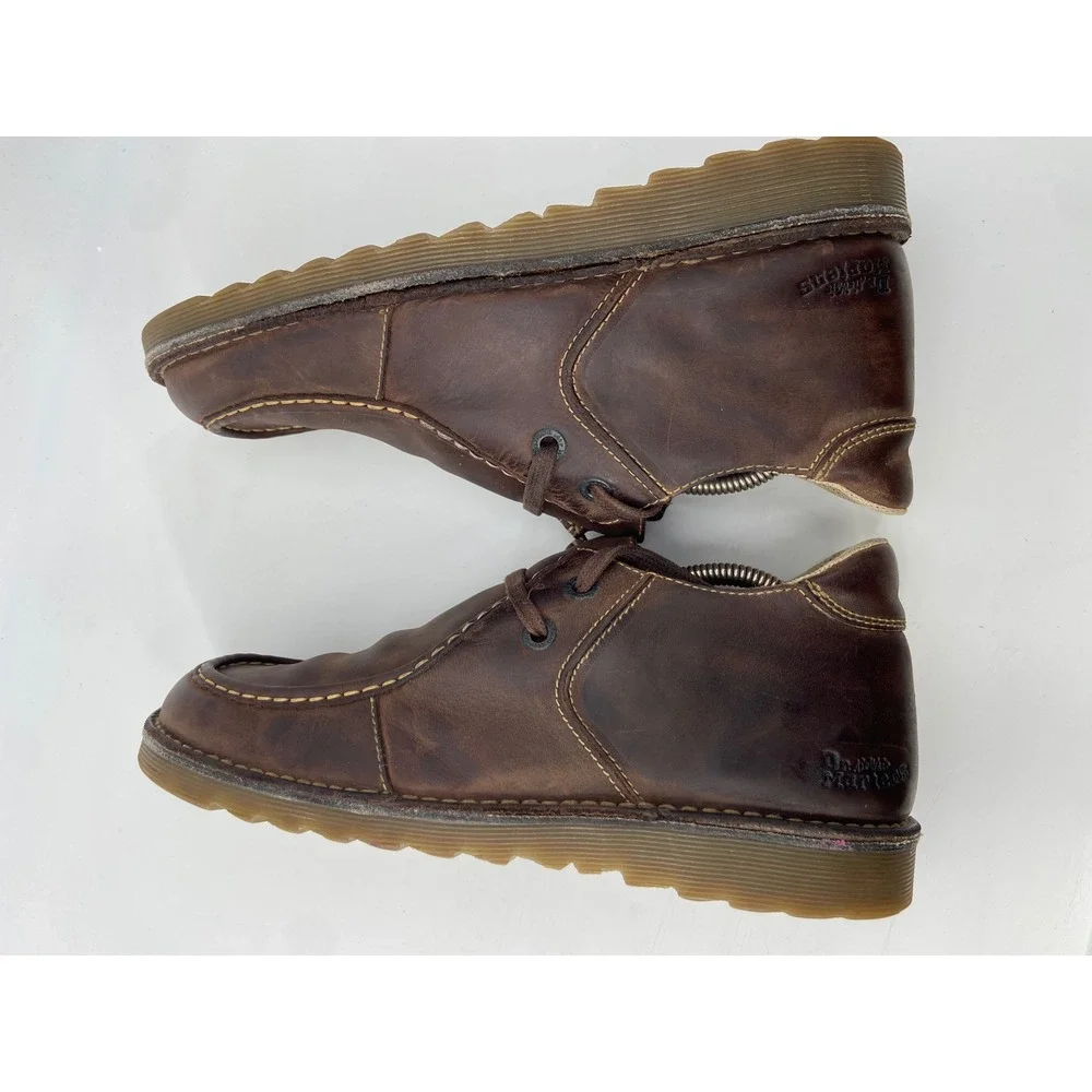 Dr. Martens Boots Mens 10 Brown 2810 Airwair Moc Toe Leather Chukka Vintage